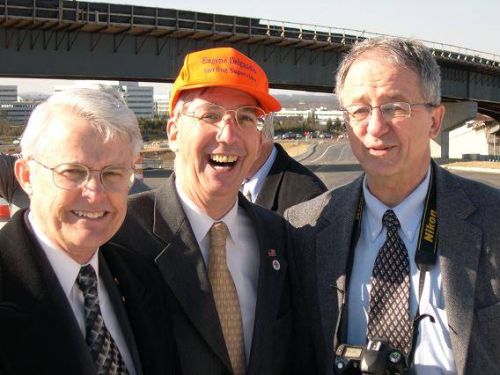 Delegate Dick Black, Supervisor Delgaudio and Delegate
Bob Marshall help open the interchange.