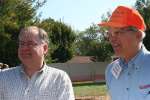 Right-click and select "Save Image" to save this rare photo of Delgaudio and York posing together.Board of Supervisors Chairman Scott York, who did not lift a finger to raise any money,  and Supervisor Eugene Delgaudio pose together at the Sully Elementary School for the building of Discovery Science Park.